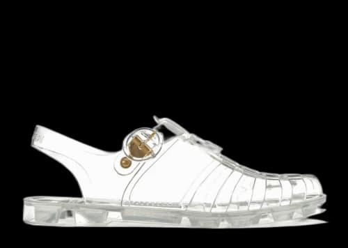 Gucci GG Fisherman Sandal White Clear (Women's)