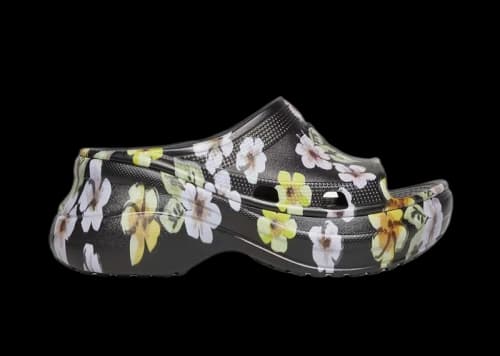 Balenciaga x Crocs Pool Slide Sandals Grey Flower (Women's)