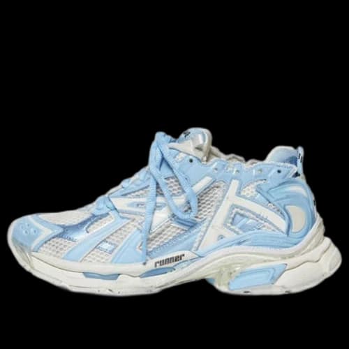 Balenciaga Runner Sneakers 'White Baby Blue Mesh and Nylon' (Women's)