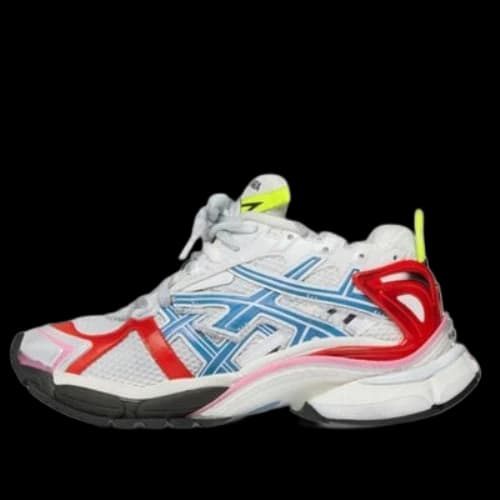 Balenciaga Runner Sneakers 'Worn Out White Blue Red Mesh and Nylon' (Women's)
