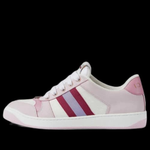 Gucci Screener Low-Top Sneakers 'White Pink' (Women's)