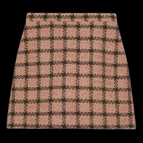 Gucci Lam check tweed mini skirt 'Pink Brown' (Women's)