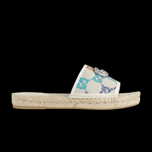 Gucci GG Espadrille Slide 'Multi' (Women's)