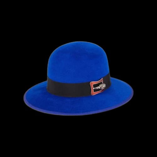 Gucci Wide Brim Felt Hat 'Blue/Black'