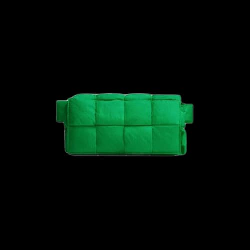 Bottega Veneta Padded Tech Cassette Belt Bag 'Parakeet/Silver'