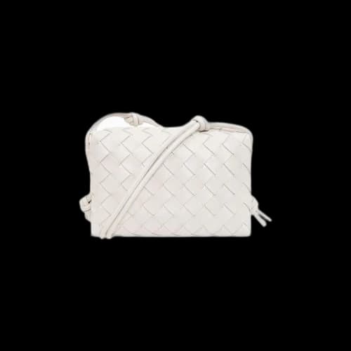 Bottega Veneta Loop Mini Shoulder Bag 'White/Gold'