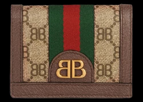 Gucci x Balenciaga The Hacker Project Card Case Wallet Beige