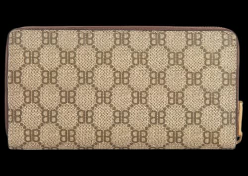 Gucci x Balenciaga The Hacker Project Continental Zip Wallet Beige