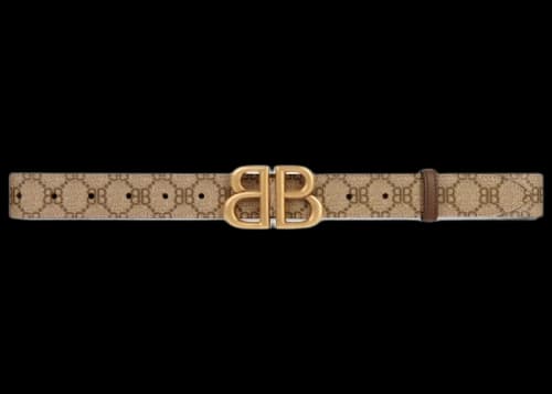 Gucci x Balenciaga The Hacker Project BB Large Belt Beige