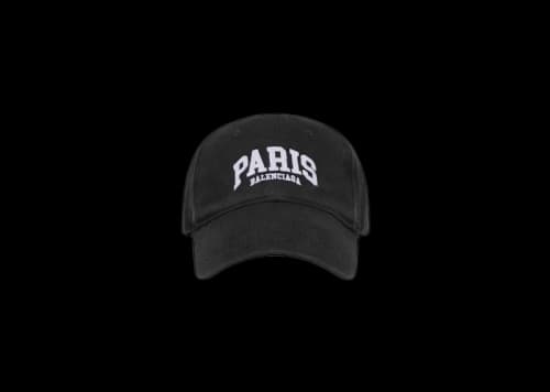 Balenciaga Mens Cities Paris Cap Black