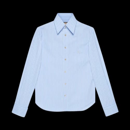 Gucci Striped Shirt 'Light Blue/White'