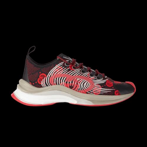 Gucci Run Sneaker 'Black Red Monogram' (Women's)