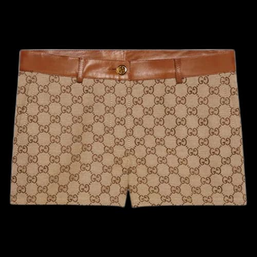 Gucci GG Canvas Shorts 'Beige/Ebony'