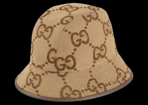Gucci Jumbo GG Canvas Bucket Hat Camel/Ebony