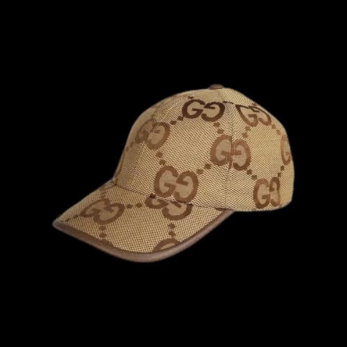 Gucci Jumbo GG Canvas Baseball Hat 'Camel/Ebony'