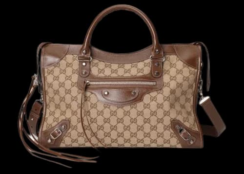 Gucci x Balenciaga The Hacker Project Medium Neo Classic Bag Variation 1 Beige/Ebony