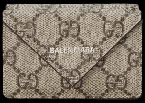 Gucci x Balenciaga The Hacker Project Papier Mini Wallet Beige/Ebony