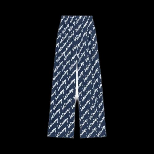Balenciaga Scribble Pyjama Trouser 'Navy/White'