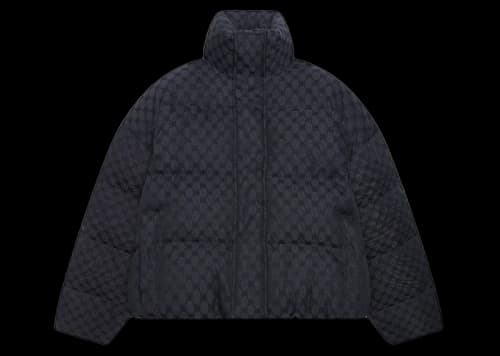 Gucci x Balenciaga The Hacker Project Hacker BB Puffer Jacket Black Dark Grey