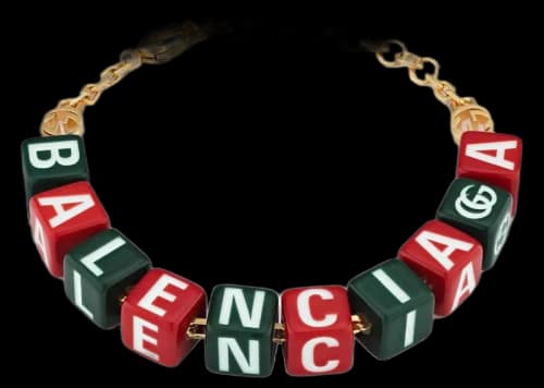 Gucci x Balenciaga The Hacker Project Symbols Bracelet Green/Red