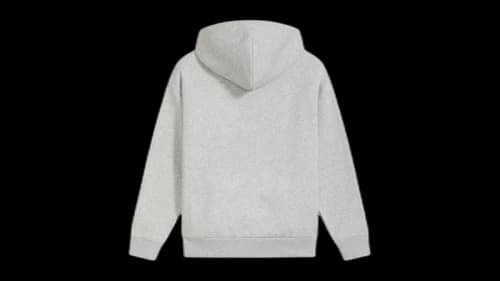 Puma Women's Enlighten Embossed Logo Hoodie Light Gray Heather