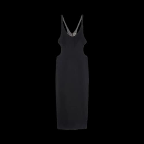 Saint Laurent Velvet Dress 'Noir'