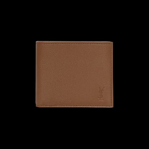 Saint Laurent Debossed Logo Wallet 'Fox'
