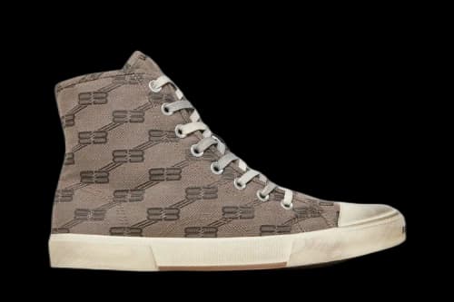 Balenciaga Paris High 'BB Monogram - Dark Mink Grey'
