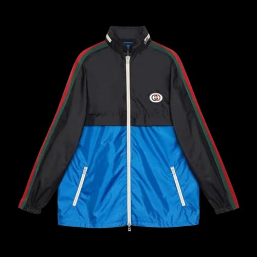 Gucci Nylon Jacket 'Black/Blue'