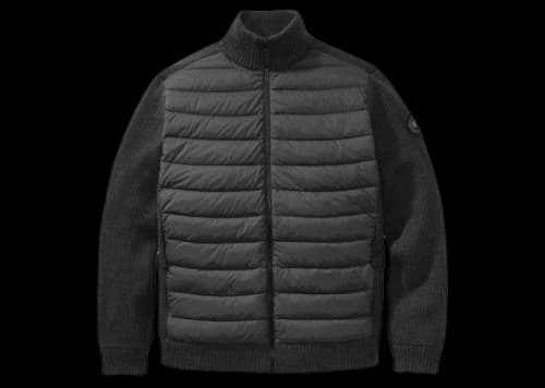 Canada Goose Black Label Hybridge Knit Down Jacket Black