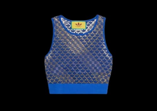Gucci x adidas GG Tulle Top Blue