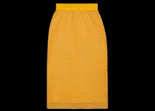 Gucci x adidas GG Tulle Skirt Yellow
