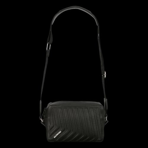 Balenciaga Car Leather Camera Bag Black