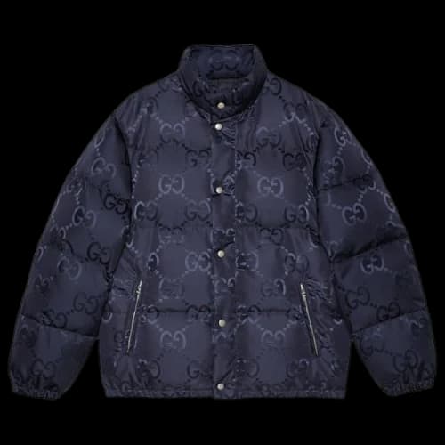 Gucci Jumbo GG Canvas Down Jacket 'Blue'