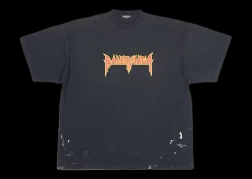 Balenciaga Metal Vintage Oversized T-Shirt Black/Multi