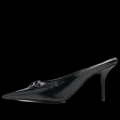 Balenciaga Knife BB Leather Mules 'Black' (Women's)
