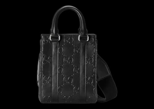 Gucci GG Embossed Tote Bag Black