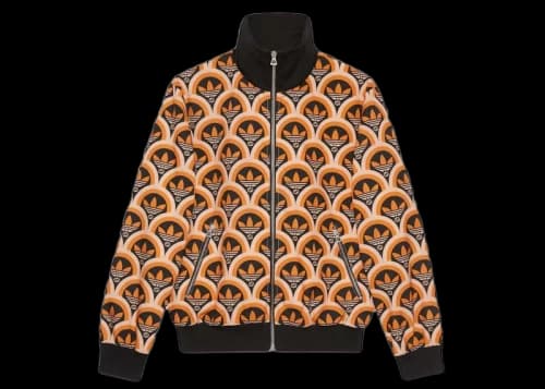 Gucci x adidas Trefoil Print Jacket Orange/Black