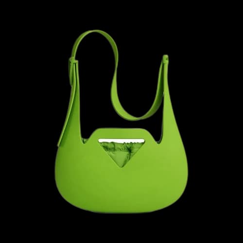 Bottega Veneta Small Moulded Shoulder Bag 'Acid Green'