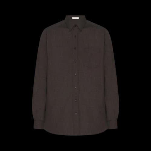 The Row Kardiff Shirt 'Dark Brown'