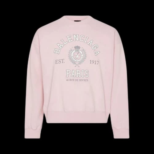 Balenciaga Regular Crewneck Sweater 'Faded Pink'