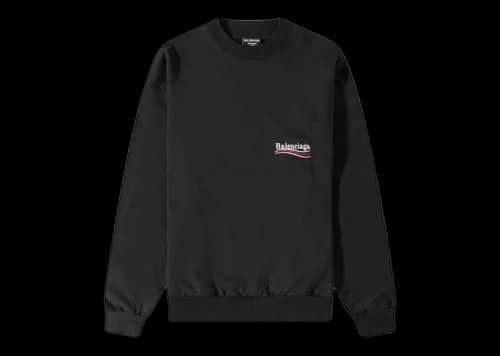 Balenciaga Political Campaign Crewneck Black/White/Red