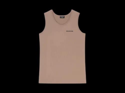 Balenciaga Logo Tank Top Brown
