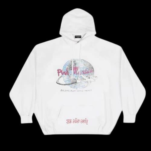 Balenciaga Elastic Hem Hoodie 'Ecru'