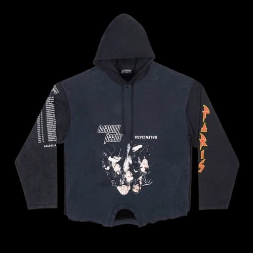 Balenciaga Upside Down Hoodie 'Mix Of Black'