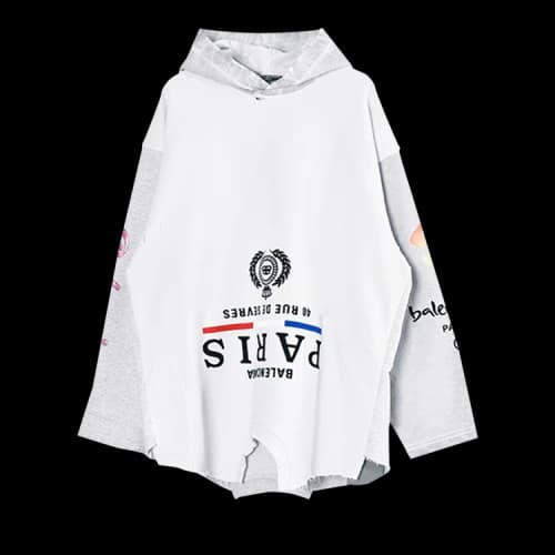 Balenciaga Upside Down Hoodie 'White'