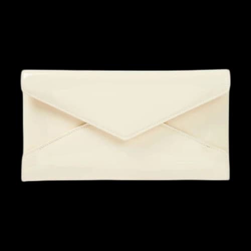 Saint Laurent Paloma Patent Clutch 'Coquille'