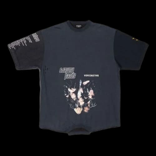 Balenciaga Speed Hunters Upside Down T-Shirt Oversized 'Black Faded'