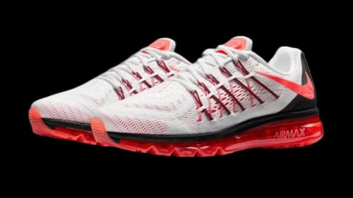 Nike Air Max 2015 White/Bright Crimson-Black
