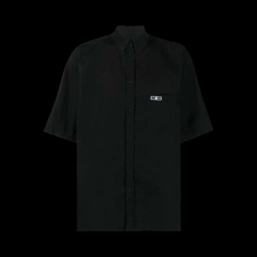Balenciaga Short-Sleeve Shirt 'Black'